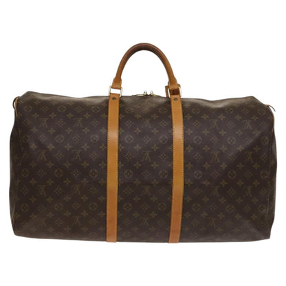 Louis Vuitton Keepall 60, Brown, Canvas, travel