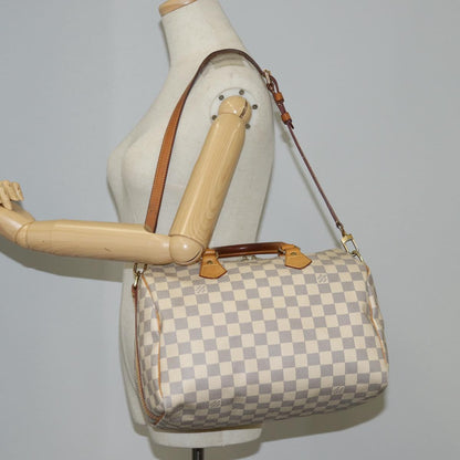 Louis Vuitton Speedy 30, White, Canvas, handbag