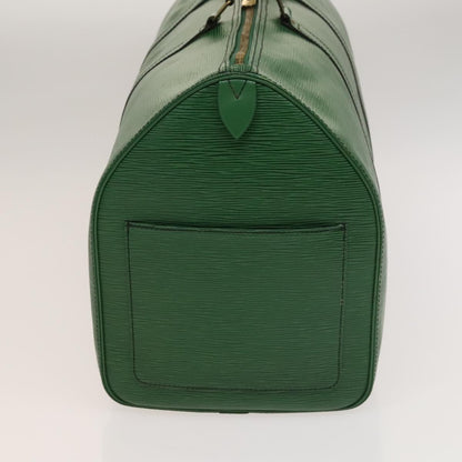 Louis Vuitton Keepall 50, Green, Leather, travel