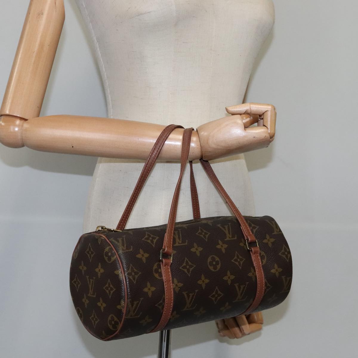 Louis Vuitton Papillon 26, Brown, Canvas, handbag