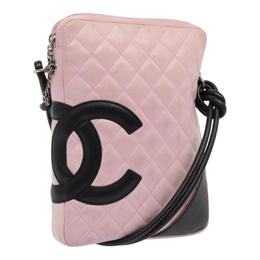 Chanel Cambon, Pink, Leather, shoulder