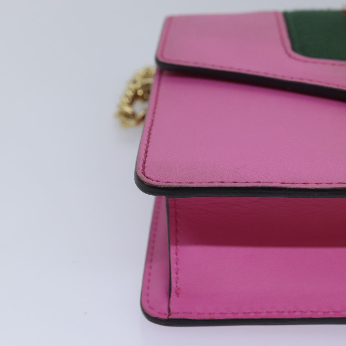 Gucci Sylvie, Pink, Leather, shoulder