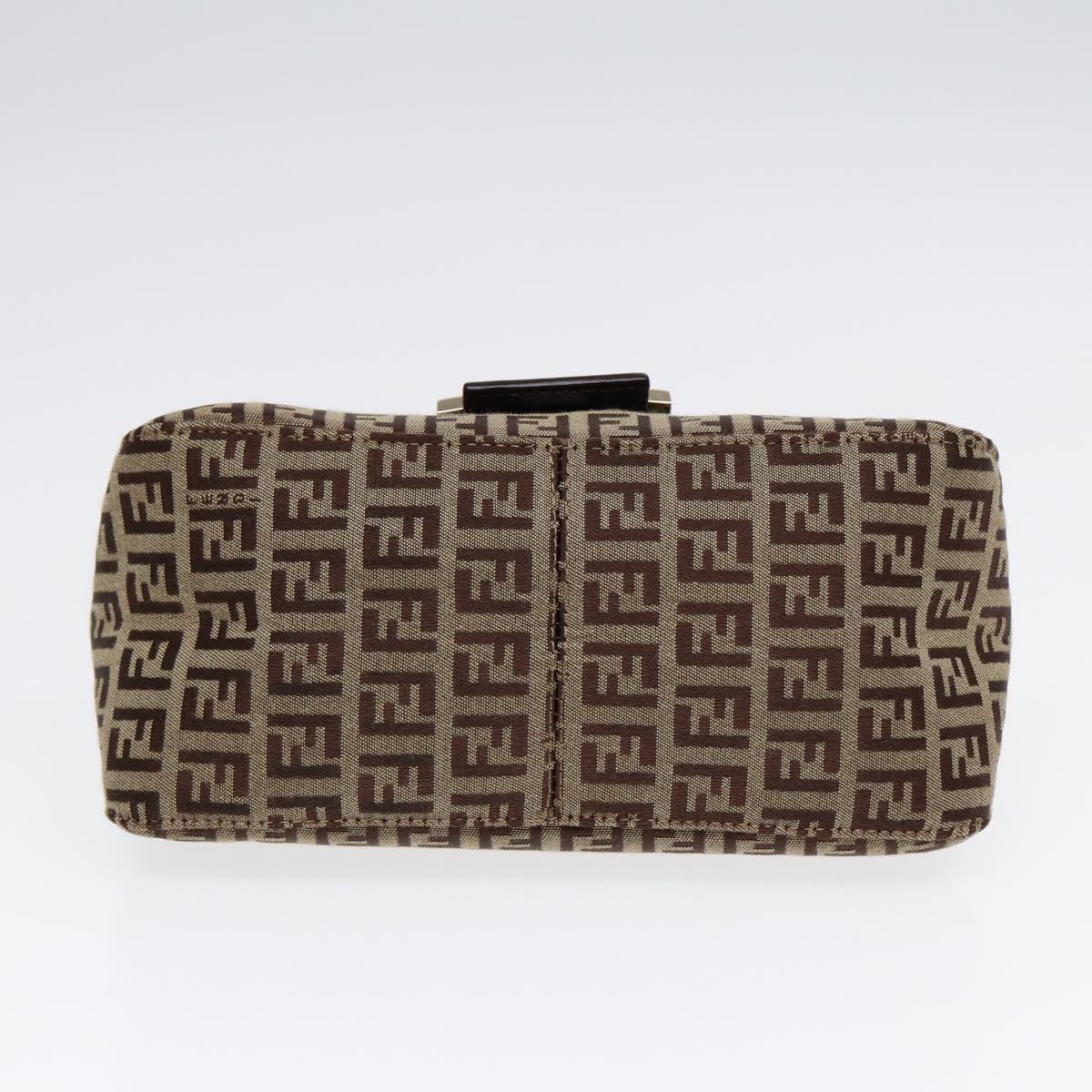 Fendi Mamma Baguette, Brown, Canvas, handbag