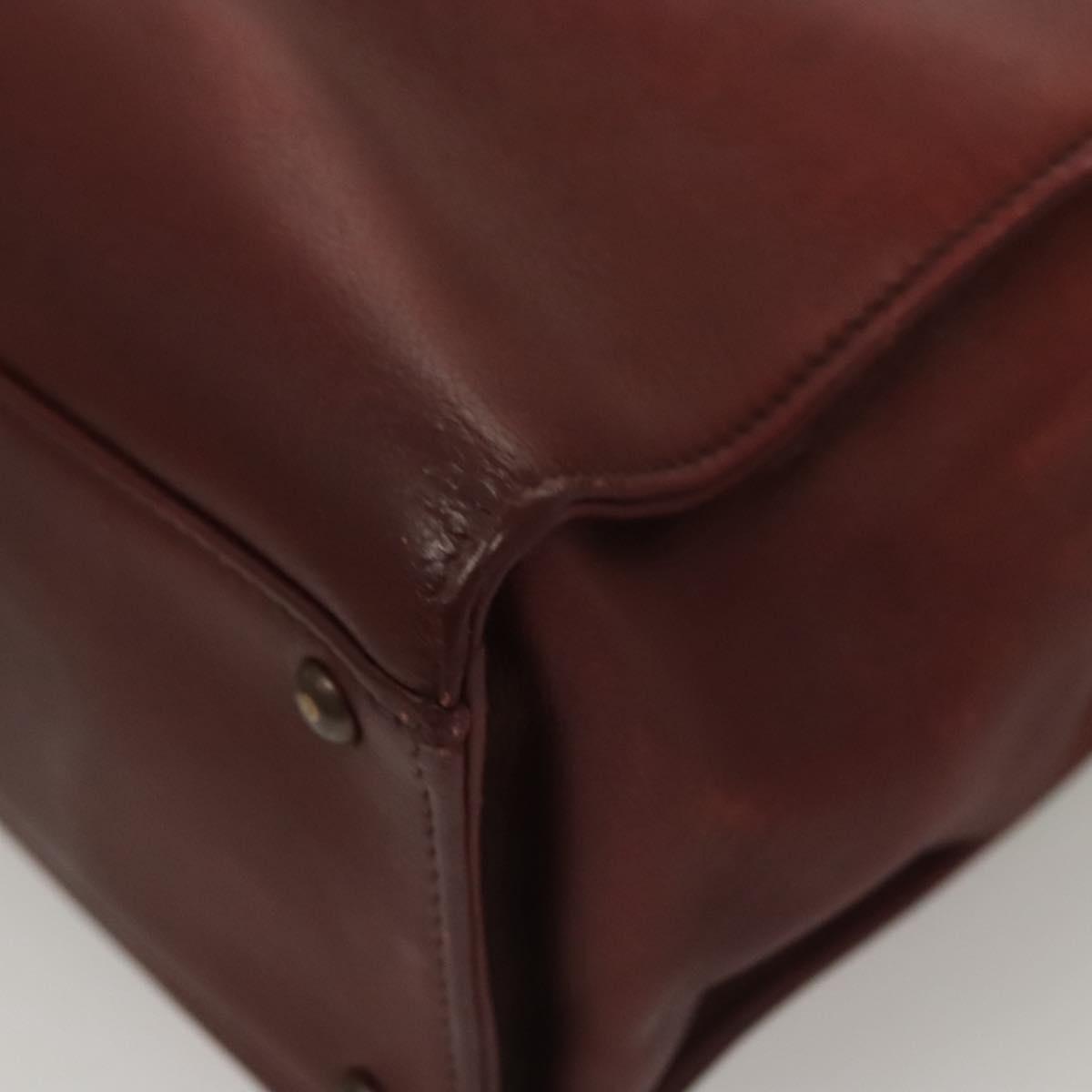 Chanel, Burgundy, Leather, handbag