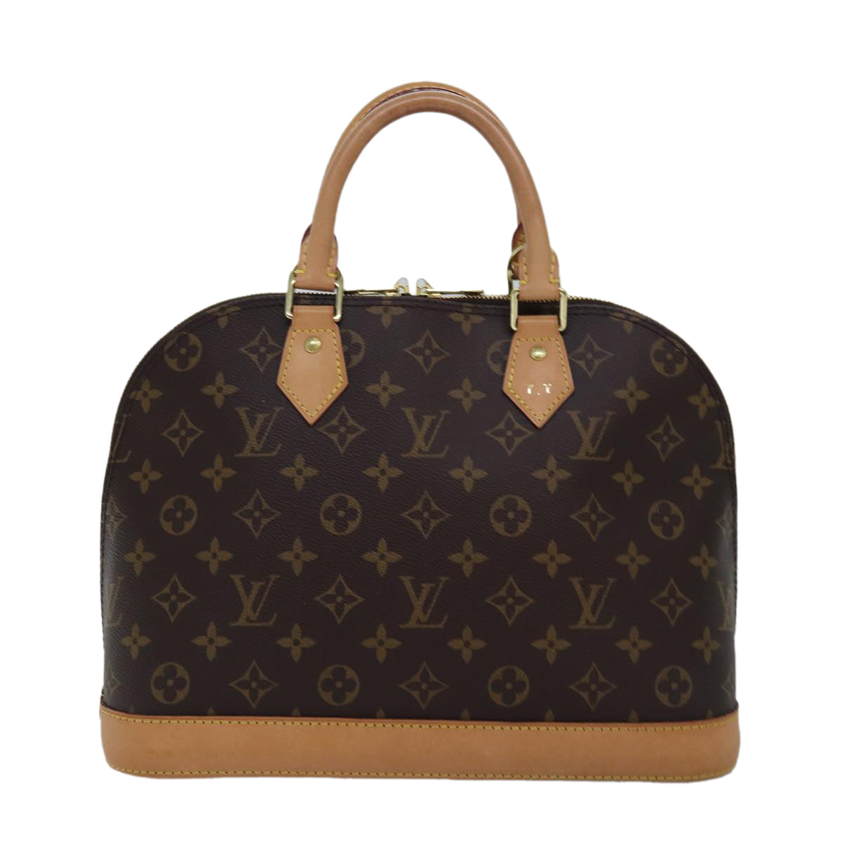 Louis Vuitton Alma, Brown, Canvas, handbag