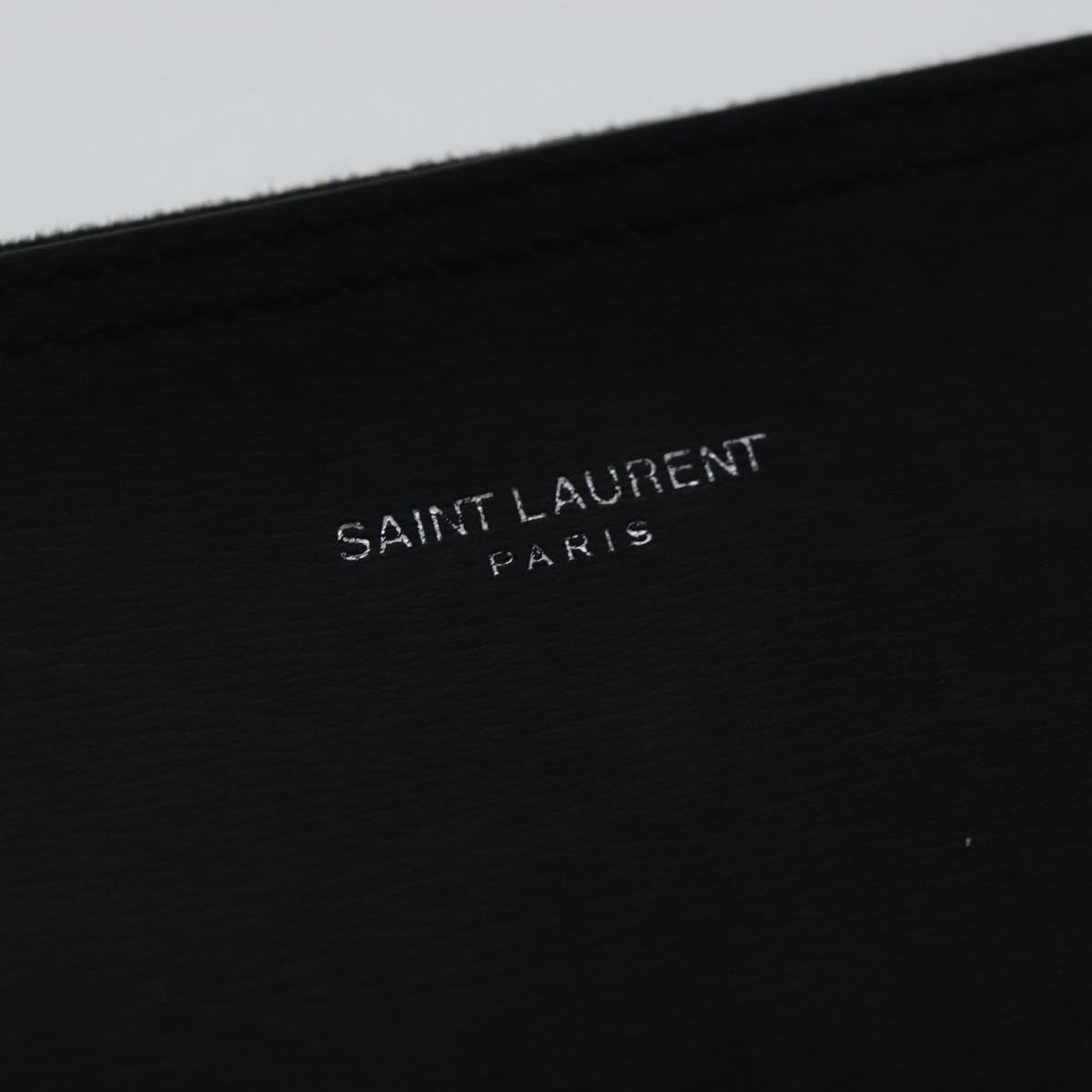 Yves Saint Laurent, Black, Leather, tote