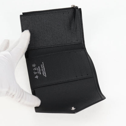 Louis Vuitton Victorine, Black, Canvas, wallet
