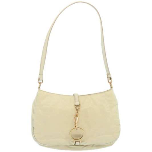 Prada Tessuto pietre Crossbody Crystal, BEIGE, NYLON, Shoulder bag
