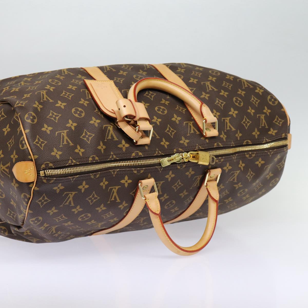 Louis Vuitton Keepall 50, Brown, Canvas, travel