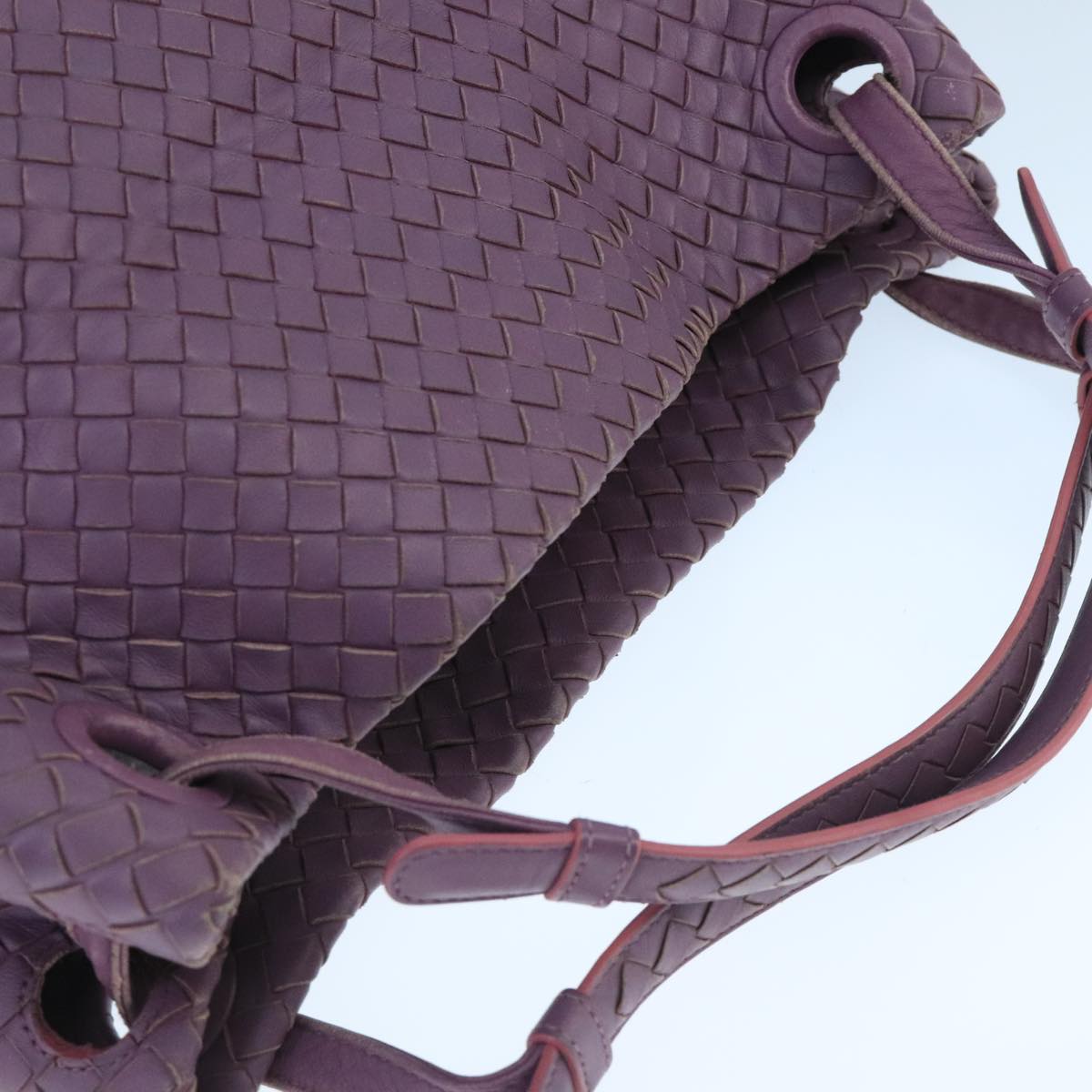 Bottega Veneta Garda, Purple, Leather, handbag