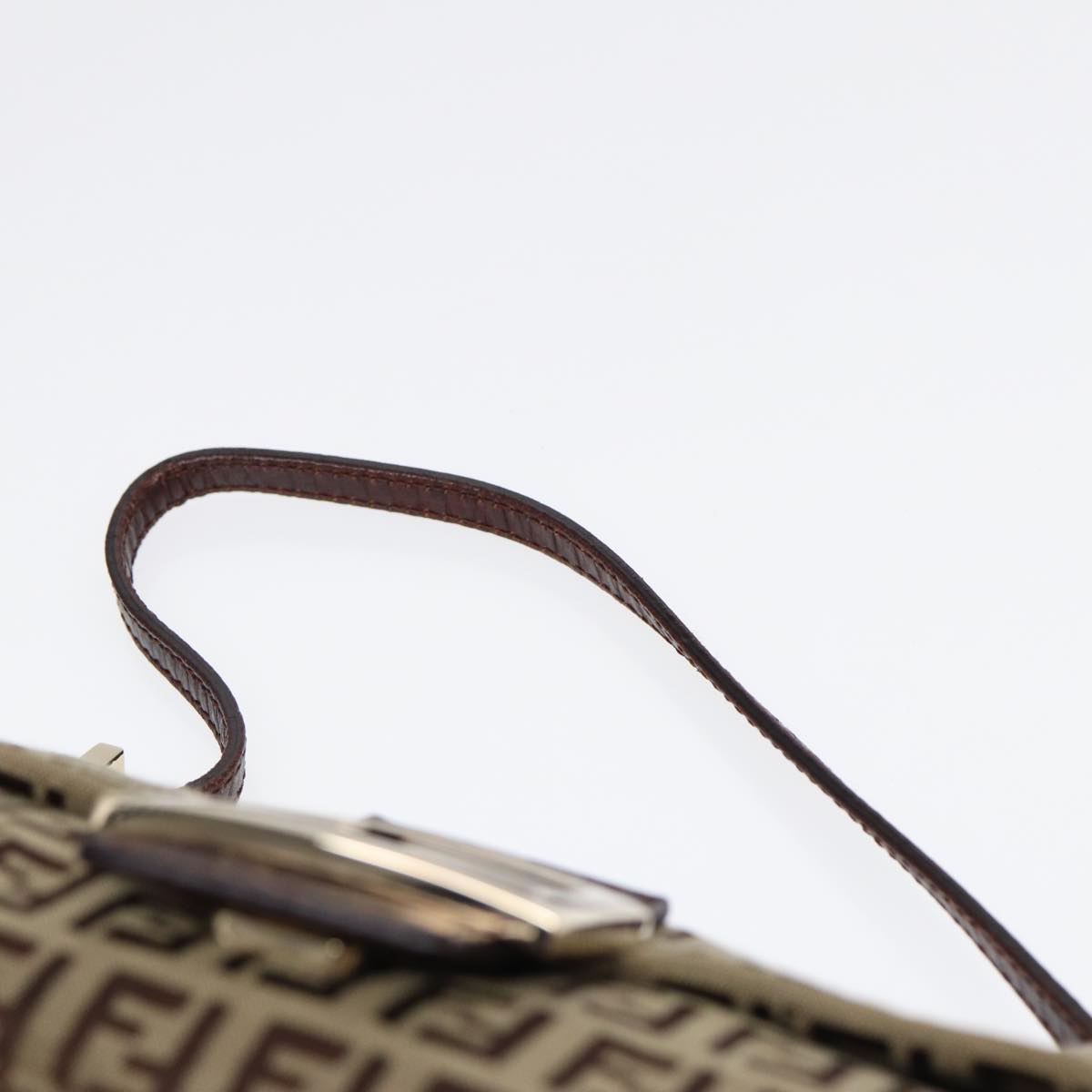 Fendi Mamma Baguette, Brown, Canvas, handbag