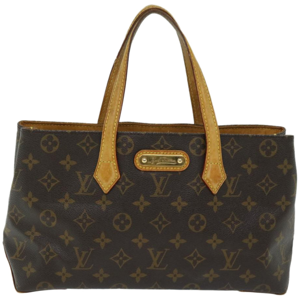 Louis Vuitton Wilshire, Brown, Canvas, handbag