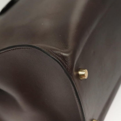 Hermès, Brown, Leather, shoulder