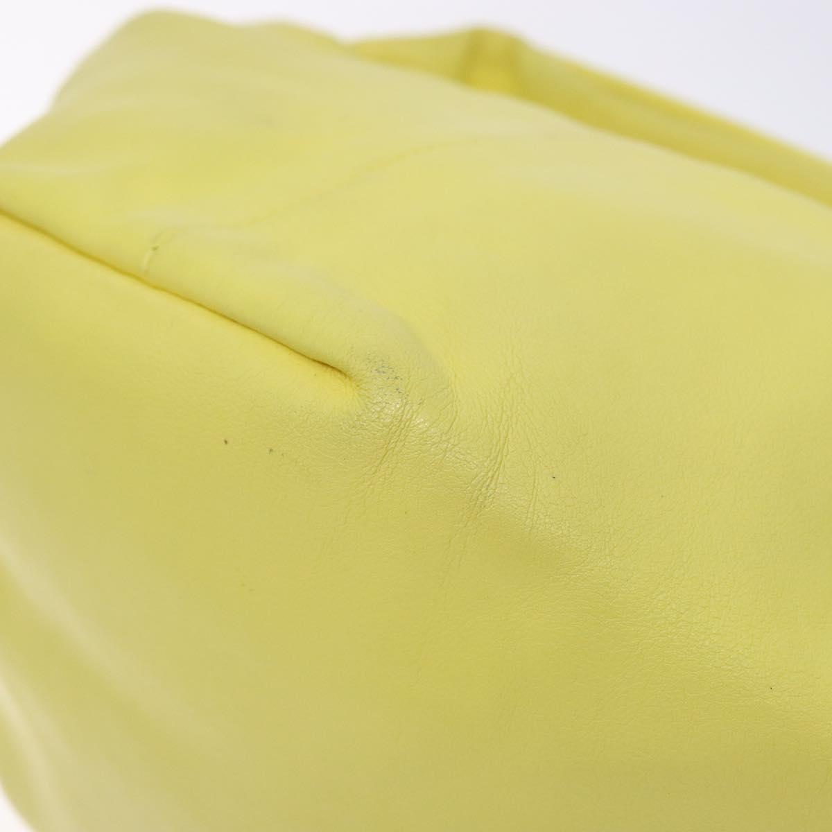 Bottega Veneta Double knot, Yellow, Leather, handbag