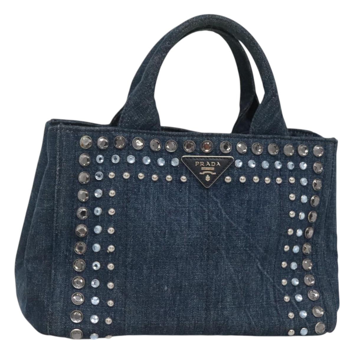 Prada Canapa, Blue, Denim - Jeans, tote