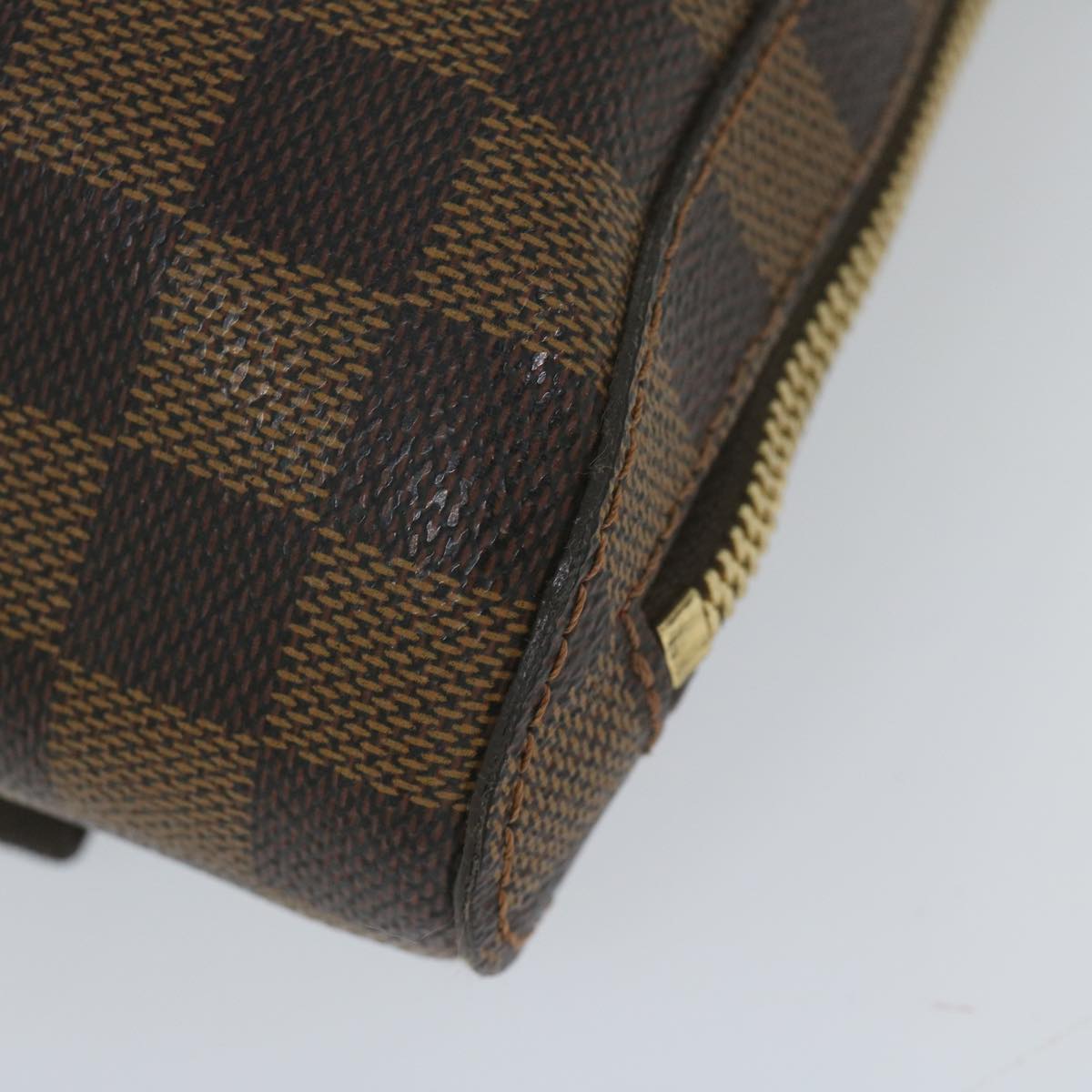 Louis Vuitton Geronimo, Brown, Canvas, shoulder