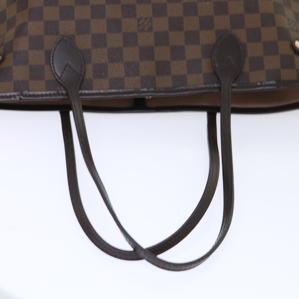 Louis Vuitton Neverfull MM, Brown, Canvas, tote