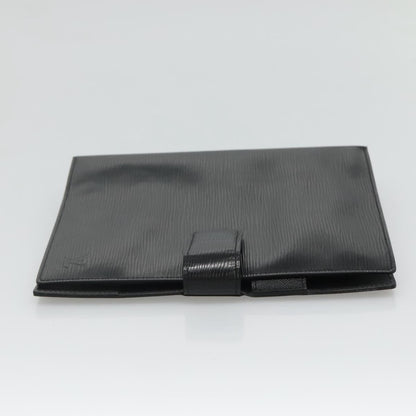 Louis Vuitton Agenda cover, Black, Leather, wallet
