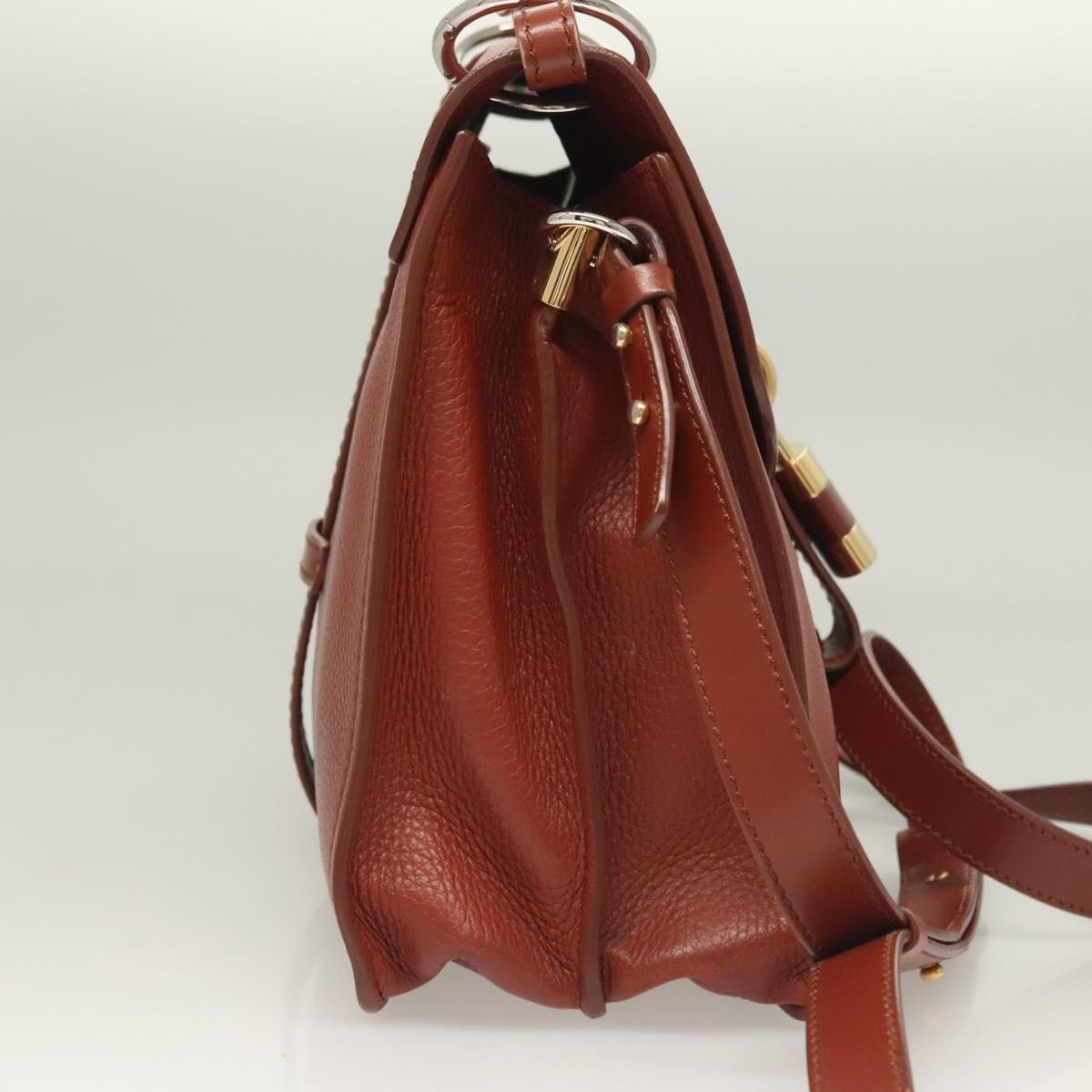 Chloé Aby, Brown, Leather, handbag