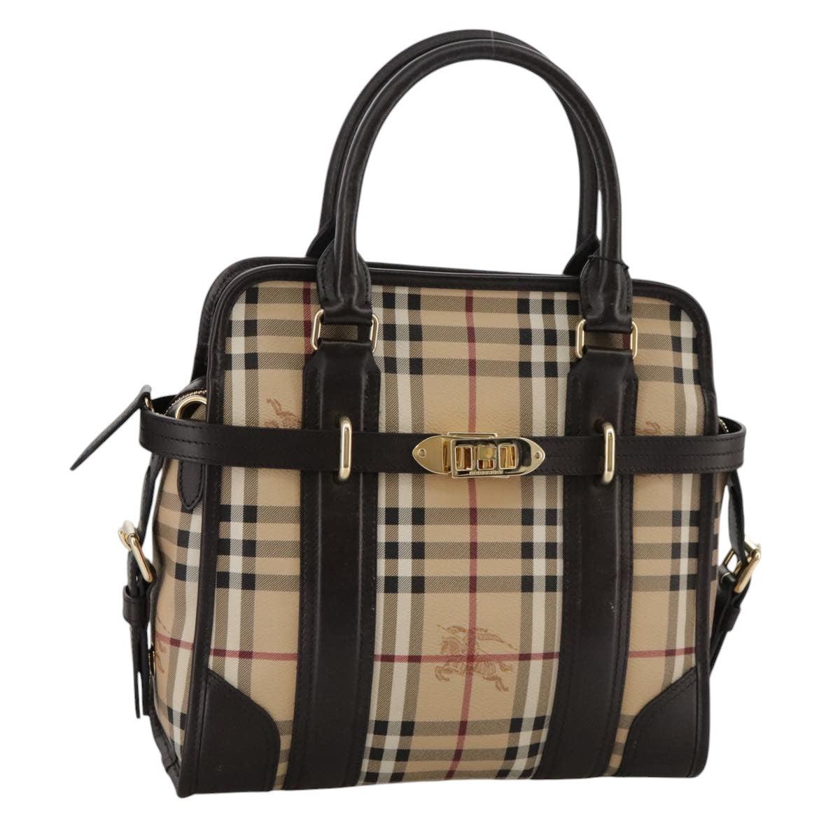 Burberry Nova Check, Beige, Canvas, handbag