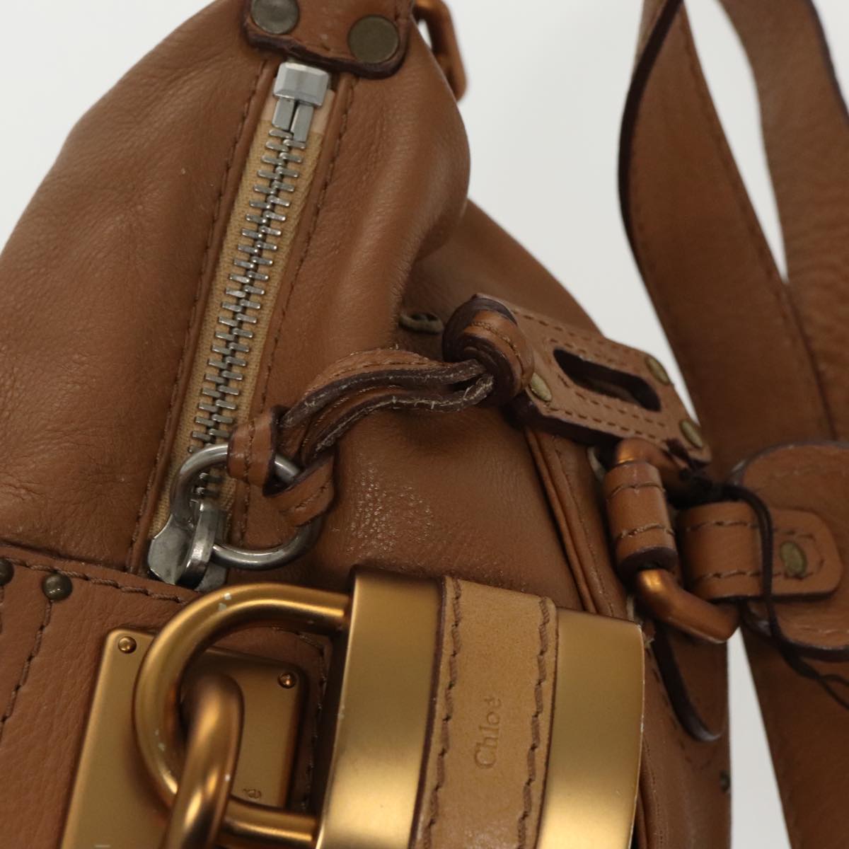 Chloé Paddington, Brown, Leather, handbag