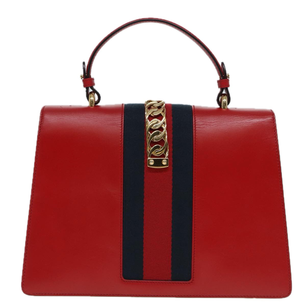 Gucci Sylvie, Navy, Leather, handbag