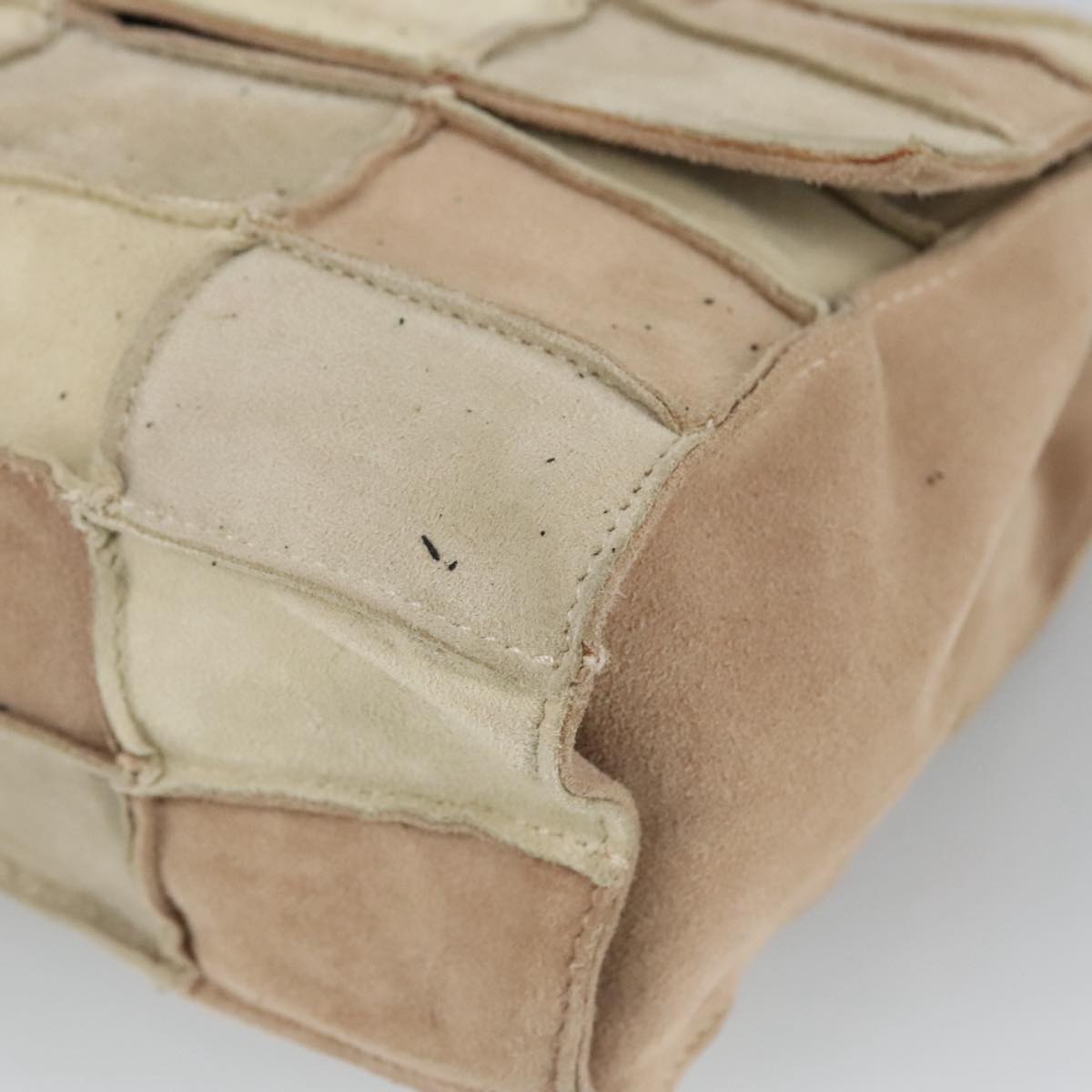 "Chanel 2,55", Beige, Suede, shoulder