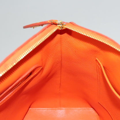 Louis Vuitton Lockit, Orange, Leather, handbag