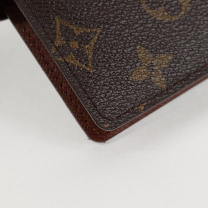 Louis Vuitton Agenda PM, Brown, Canvas, wallet