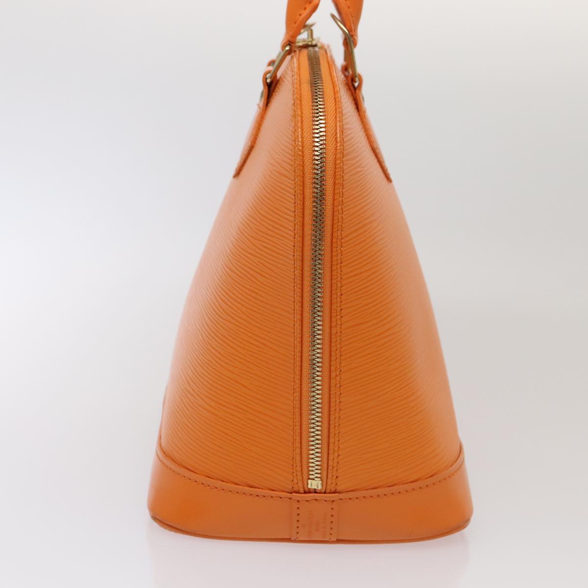 Louis Vuitton Alma, Orange, Leather, handbag