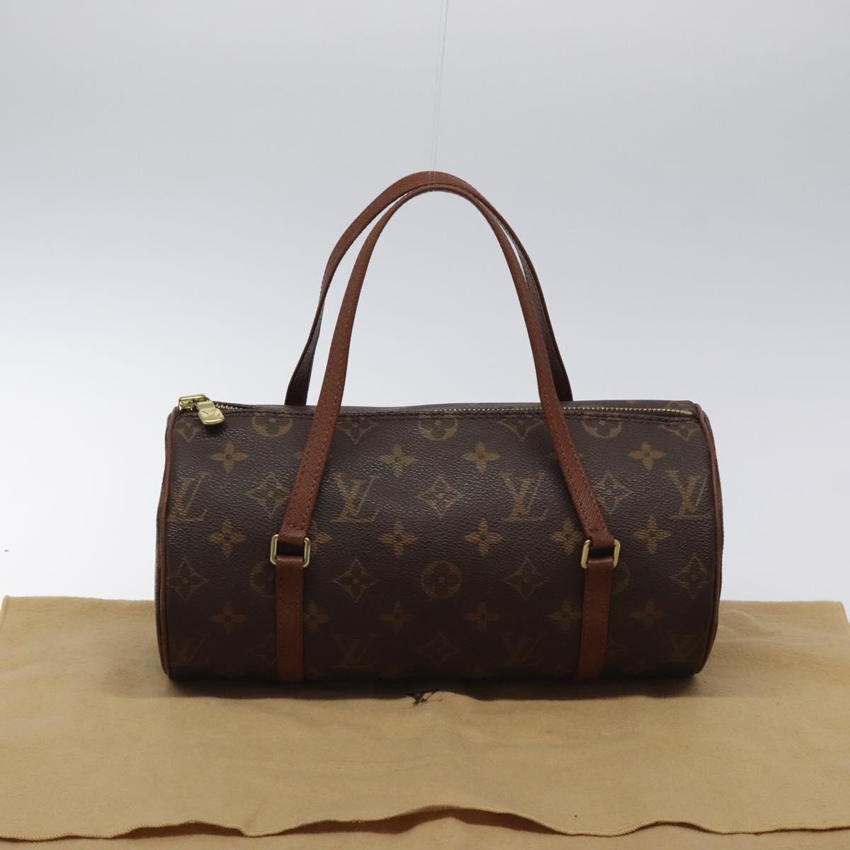 Louis Vuitton Papillon 26, Black, Canvas, handbag
