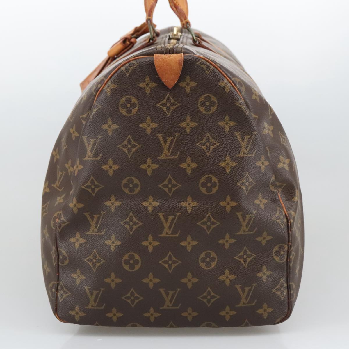 Louis Vuitton Keepall 55, Brown, Canvas, travel