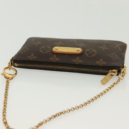 Louis Vuitton Milla, Brown, Canvas, clutch