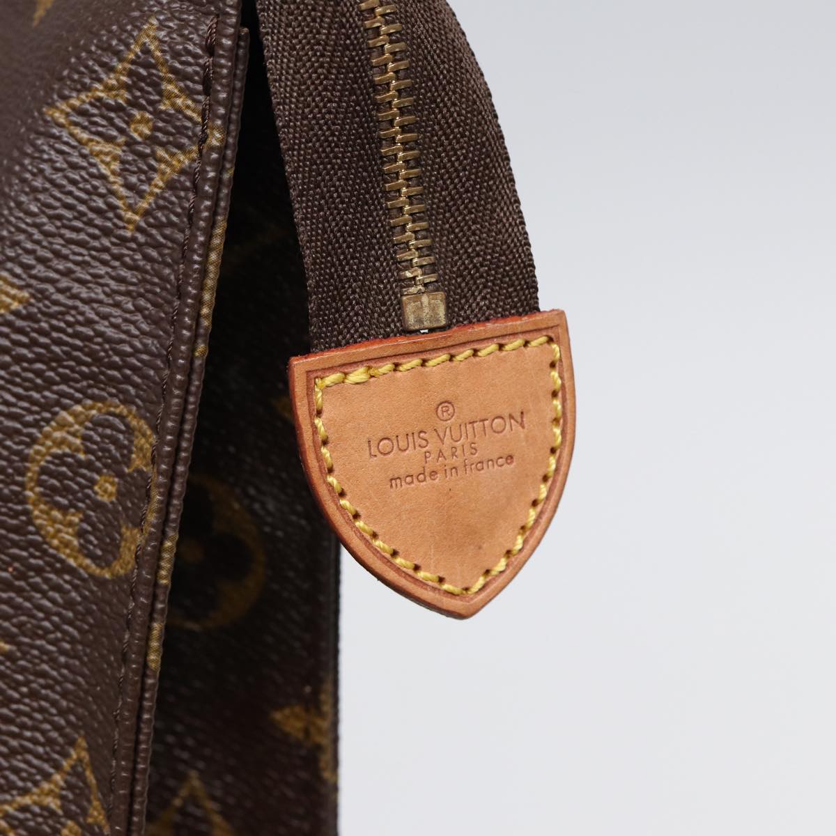 Louis Vuitton Poche Toilette, Brown, Canvas, clutch