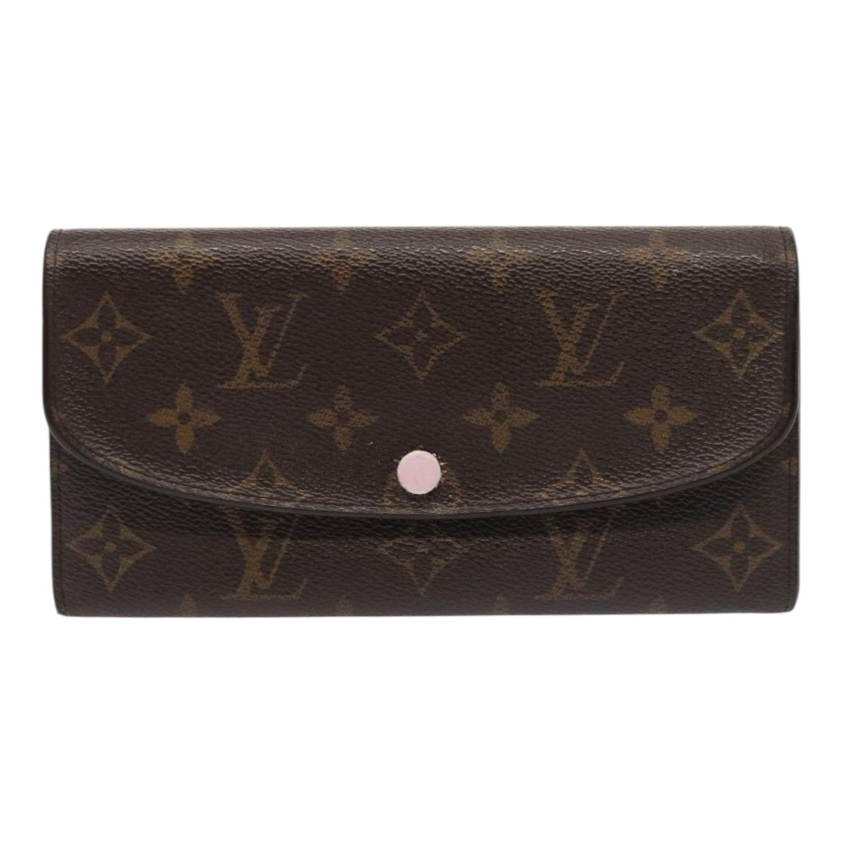 Louis Vuitton Emilie, Brown, Canvas, wallet