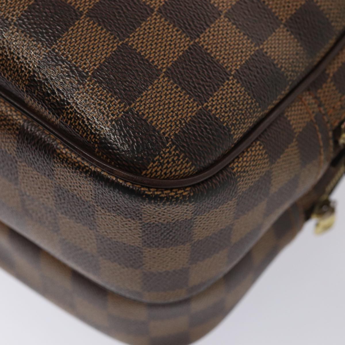 Louis Vuitton Reporter, Brown, Canvas, shoulder