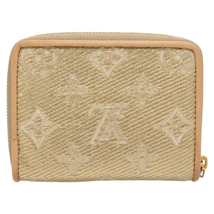 Louis Vuitton Zippy coin purse, Gold, Canvas, wallet