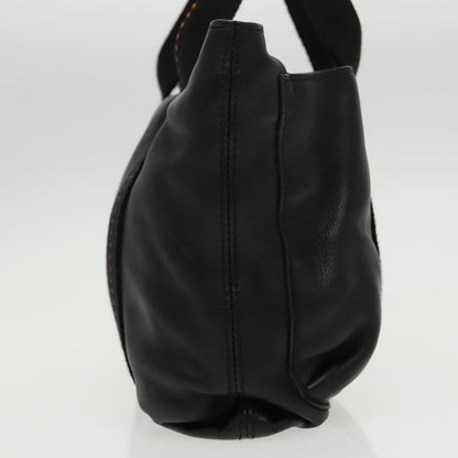 Hermès Caravan, Black, Leather, handbag