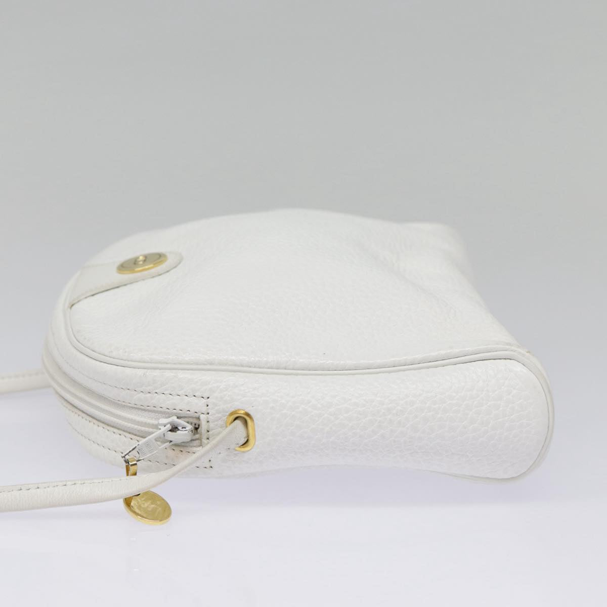 Dior CD, White, Leather, shoulder