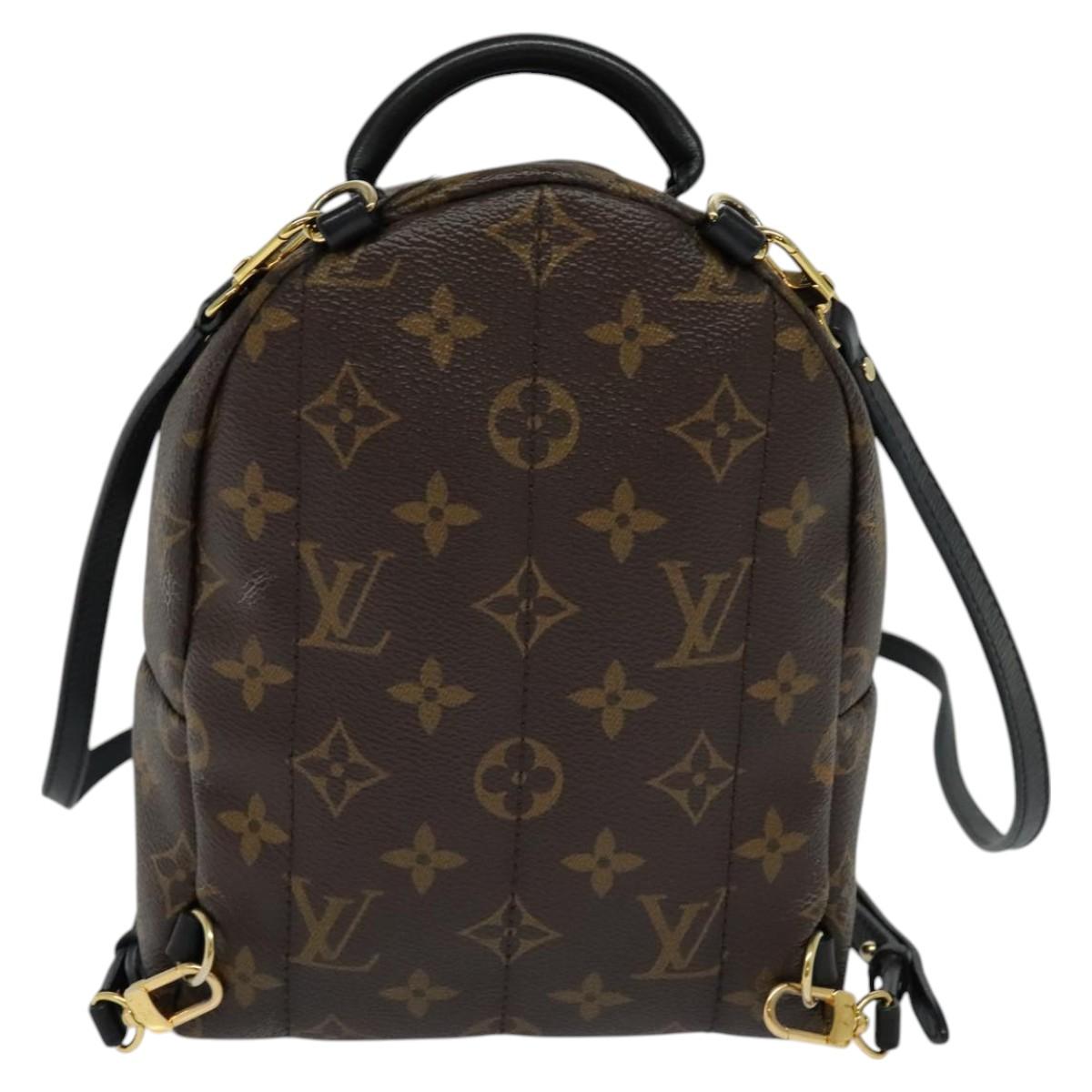 Louis Vuitton Palm Springs mini, Brown, Canvas, backpack