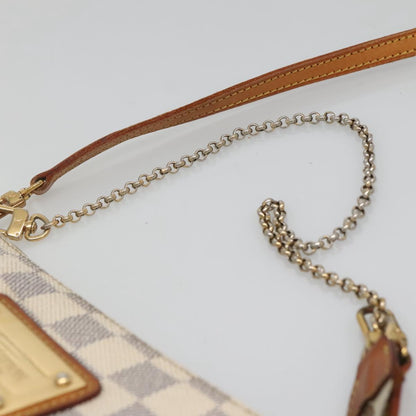 Louis Vuitton Eva, White, Canvas, shoulder