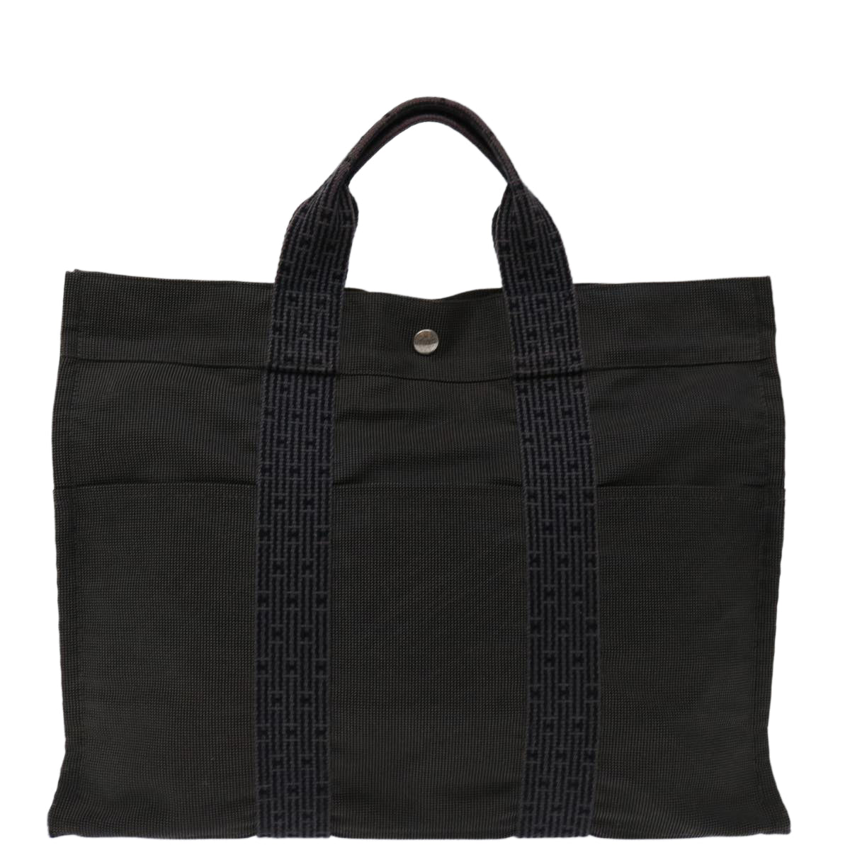 Hermès Herline, Grey, Canvas, tote