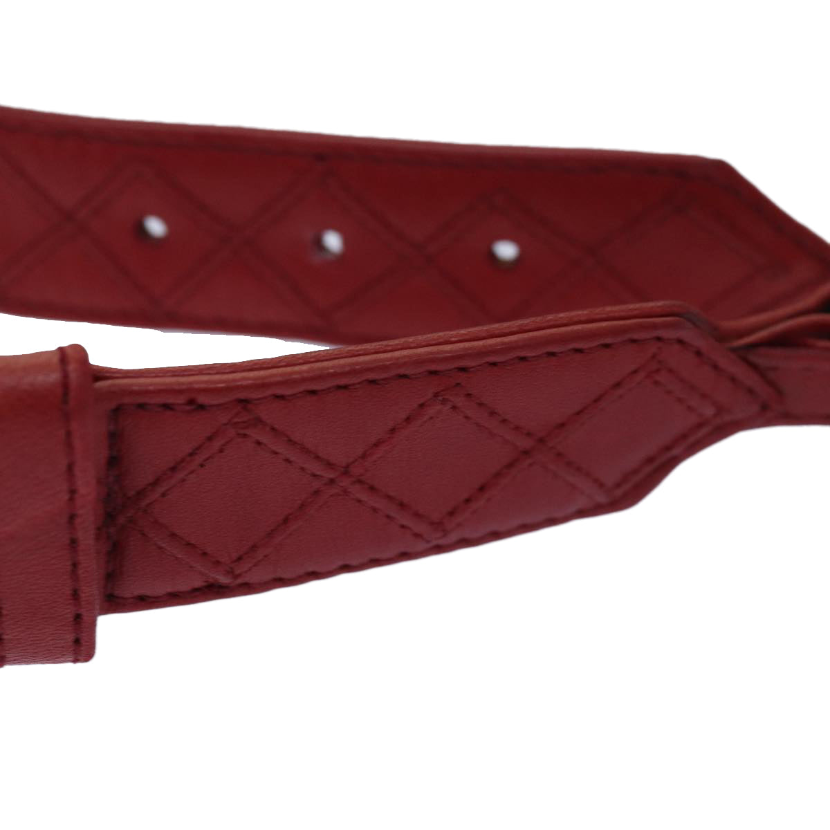 Chanel Bicolore, Red, Leather, belt