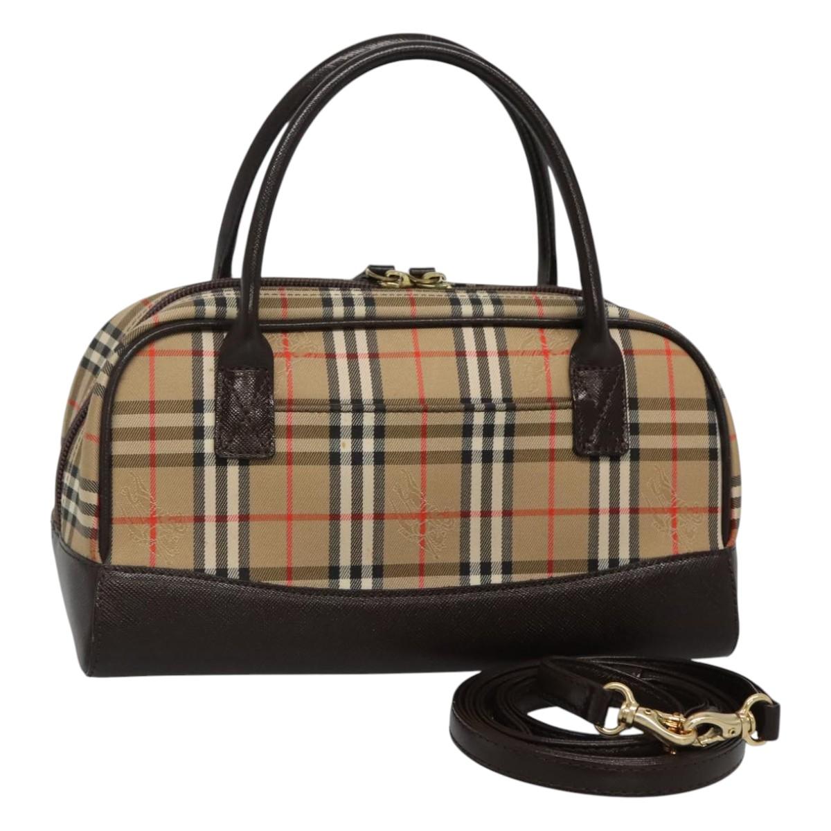 Burberry Nova Check, Beige, Canvas, handbag