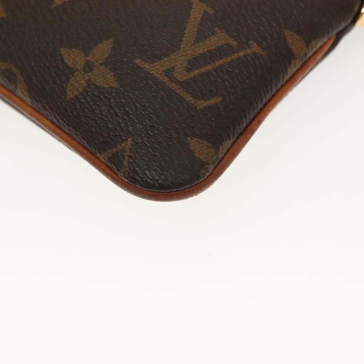 Louis Vuitton Milla, Brown, Canvas, clutch