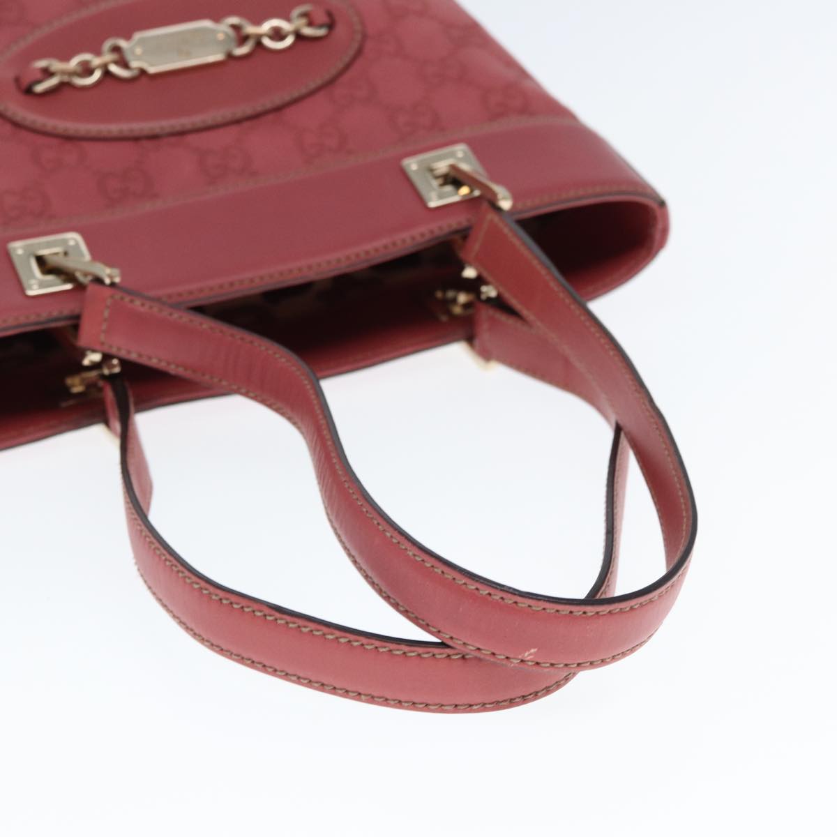 Gucci GG Signature, Pink, Leather, handbag