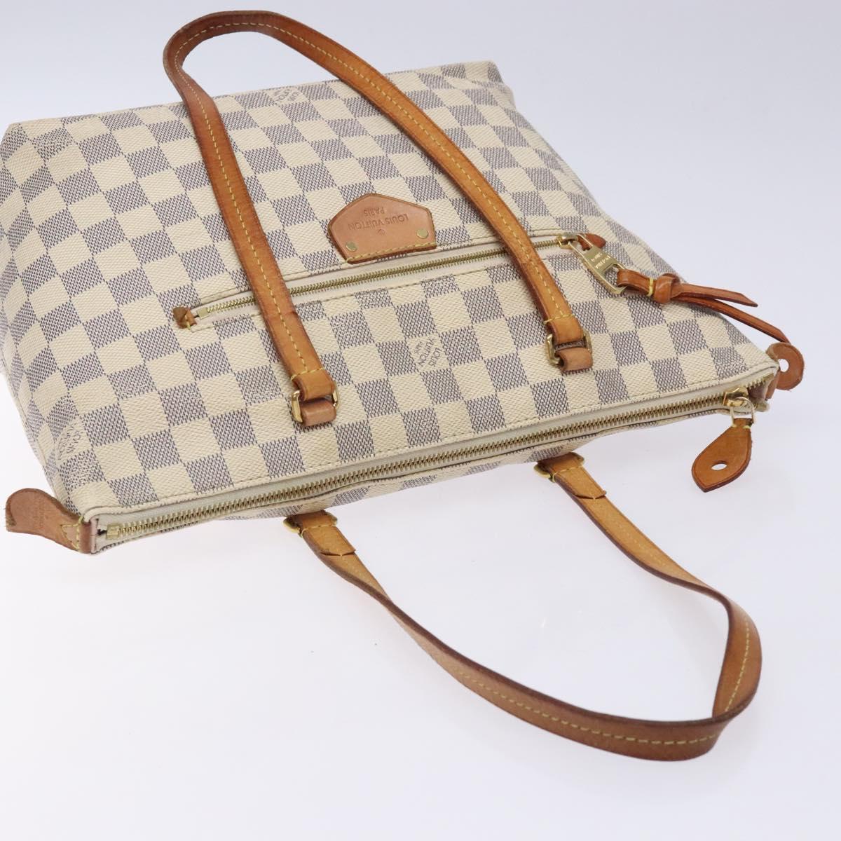 Louis Vuitton Lena PM, White, Canvas, shoulder
