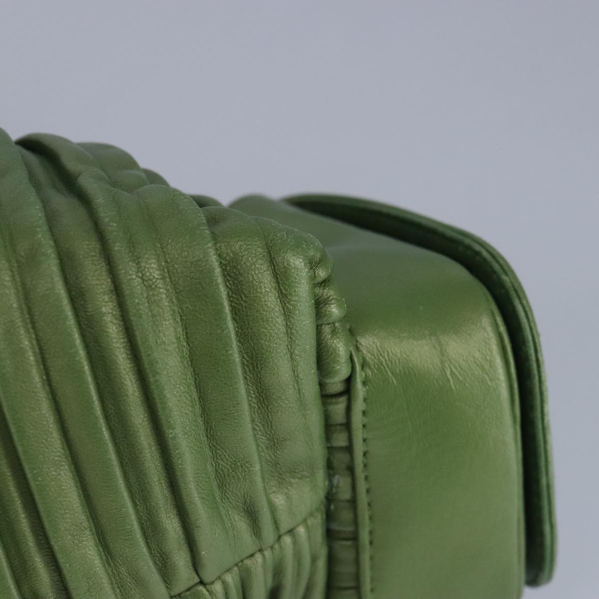 Bulgari, Green, Leather, handbag