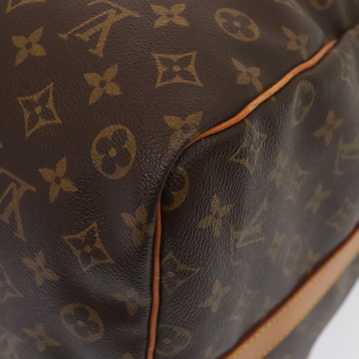 Louis Vuitton Keepall Bandoulière 60, Brown, Canvas, travel