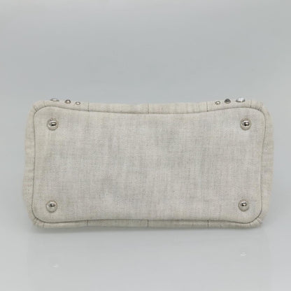 Prada Canapa, Grey, Denim - Jeans, handbag
